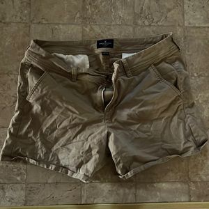Women American eagle ae shorts khaki